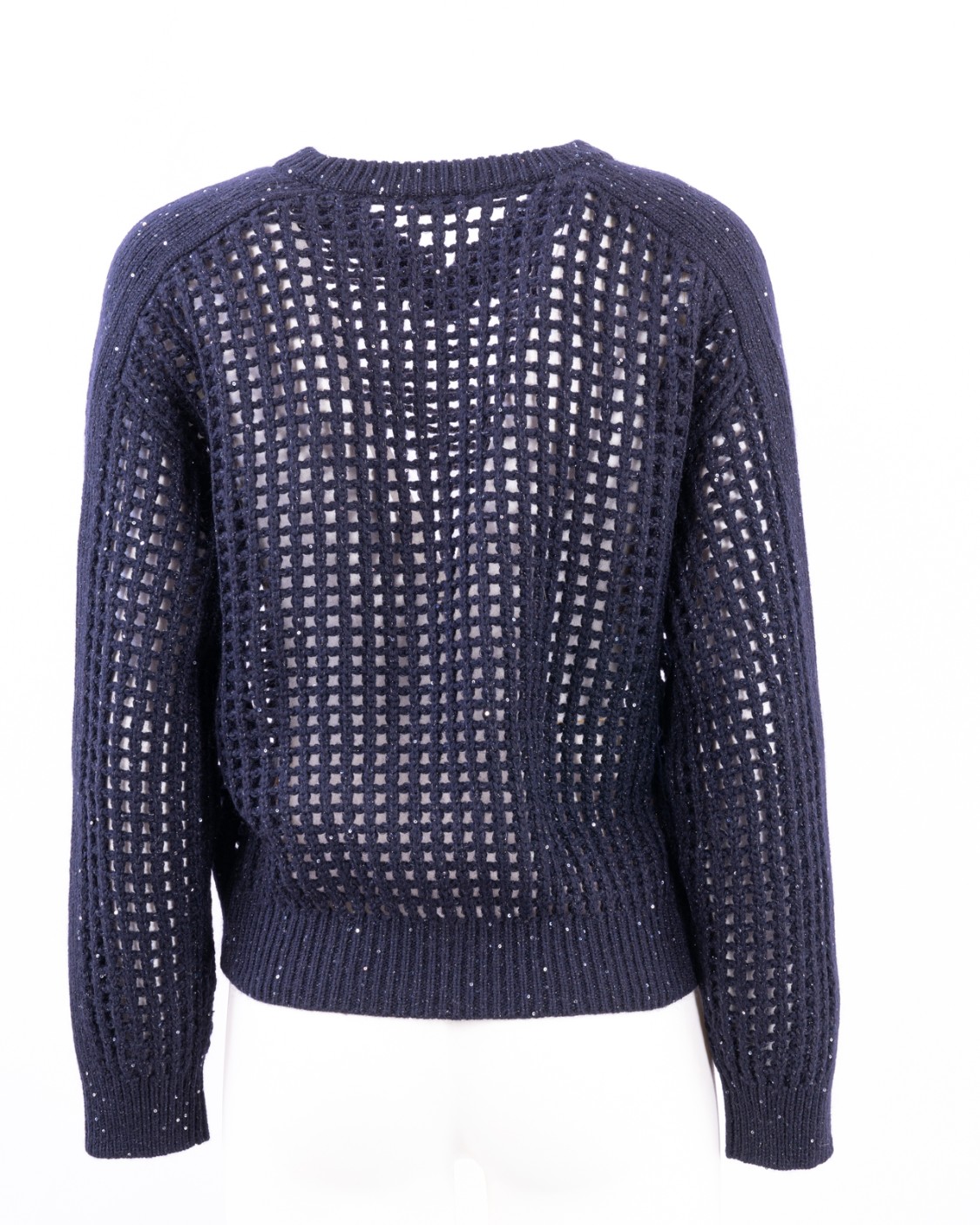 shop BRUNELLO CUCINELLI  Pull: Brunello Cucinelli maglia Sparkling Net in lana, cashmere e mohair
Scoolo V.
Spalla abbassata.
Lavorazione a rete.
Composizione: 41% LANA, 39% CASHMERE, 9% MOHAIR, 8% POLIAMMIDE, 3% POLIESTERE.
Fabbricato in Italia.. MGP557502-CEZ75 number 4038634